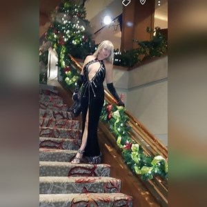 Custom-made Halter Crystal Embellished Bodycon Sexy Cocktail Dress, size M/L