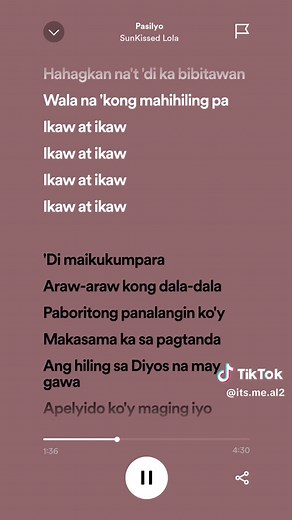 Pasilyo - SunKissed Lola Lyrics Video