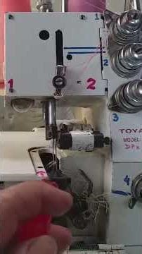 How to synchronize a 4-thread home overlock machine (see original video) #tutorial