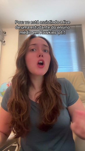 Eu não sei minha música favorita gente!! Estudante do Ensino médio de Hawkins em live ib: @Jenna Lu #fyp #viral #humor #strangerthings #hawkins