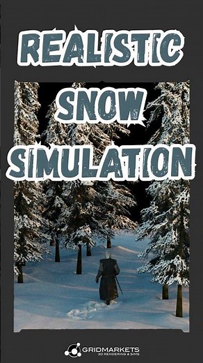 Realistic Snow Simulation MPM Solver in Houdini: 17M ppf