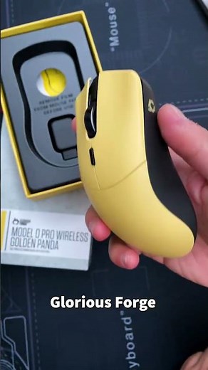 Unboxing The GLORIOUS Model O Pro Wireless 🖱️ GOLDEN PANDA 55g wireless gaming mouse