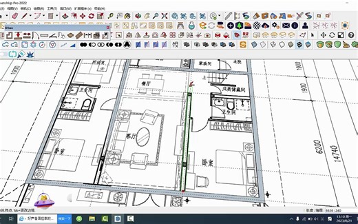 l利用dibac和double cut开洞绘制建筑模型