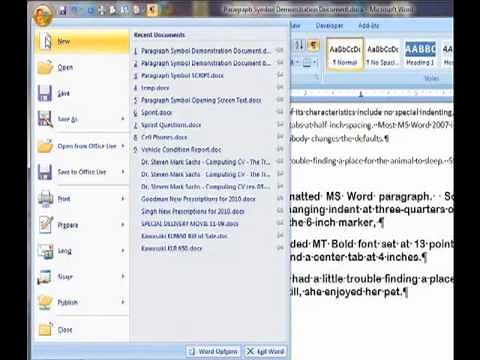 Microsoft Word's Paragraph Symbol: The Key to Understanding Powerful Formatting in Word Documents