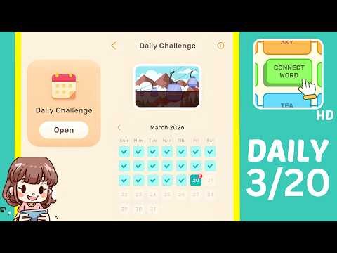 Connect Word Daily Challenge March 20 Answers Walkthrough
