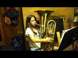 7th Grade Tuba Player Playing the Ride