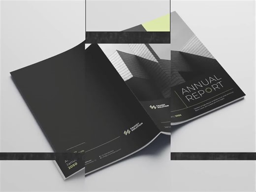 Annual Report Template: Corporate Design, Editable in Canva, Word, Indesign - Etsy