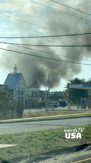 Structure Fire In Egg Harbor Township, New Jersey Today.