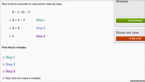 Equivalent expressions with negative numbers