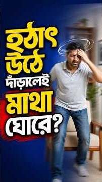 Dizziness: হঠাৎ উঠে দাঁড়ালেই মাথা ঘোরে? | Causes of Dizziness & Warning Signs | Health Plus