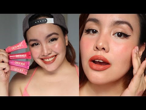 MAYBELLINE CHEEK HEAT GEL-CREAM BLUSH SWATCHES! | Miss Bea