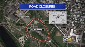 President Barack Obama will be in Philadelphia, at Eakins Oval, on Tuesday. Road closures have been announced as POTUS comes to town to campaign for Hillary Clinton: http://cbsloc.al/2cEUCPK | CBS Philadelphia