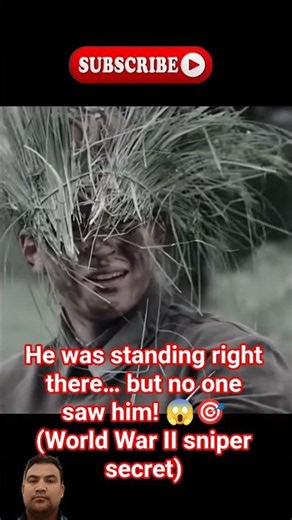 WWII Snipers Became Invisible 😱 |Camouflage Secrets Revealed!#feedshorts#military #channel#moviecli