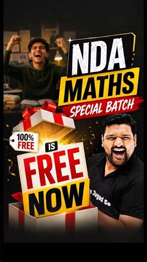 NDA Maths Batch बिल्कुल FREE 🤩#nda #nda22026 #ndamathsbatch #ndaformlastdate #ndapreparation