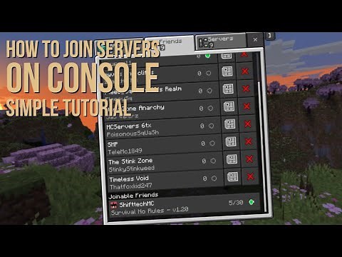 How to join Servers on console! MCXboxbroadcast
