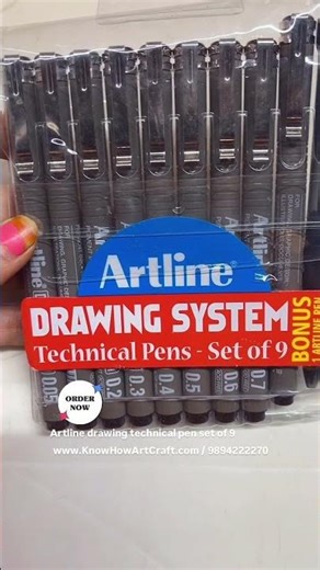 Artline Drawing Technical pens set of 9
