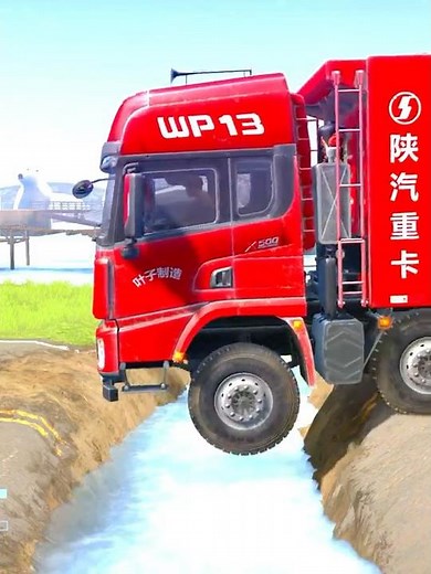 Spintires: MudRunner -SHACMAN DELONG X3000 Towing a Truck on a Snowy Road Ep286