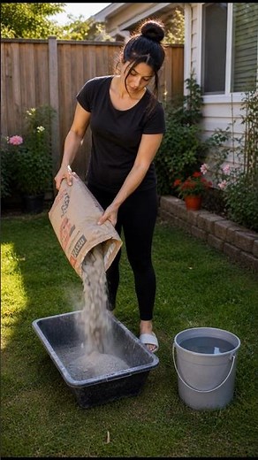 🌿 DIY Cement Towel Planter Transformation 😍✨