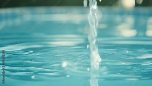 Zen Motion: Water Drop Falling in Slow Motion