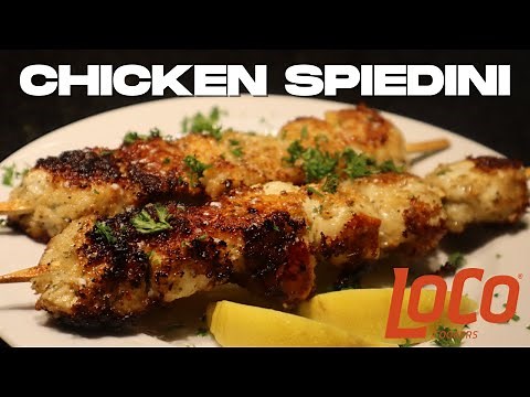 AMAZING CHICKEN SPIEDINI MADE ON THE LOCO GRIDDLE