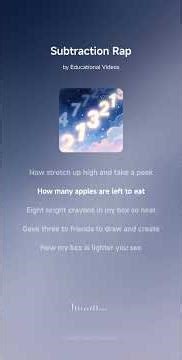 Subtraction Rap#mathsongsforkids #math #mathisfun #subtraction #learningsongs #mathsong #mathsongs