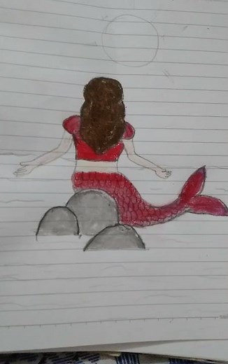 how to draw a little mermaid #howtomakepapersoap #art #drawing #painting 🏖🌊 #mermaids