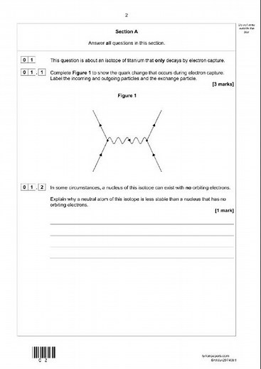 AQA A LEVEL PHYSICS PAPER 1 QUESTION PAPER 2025 (7408/1)