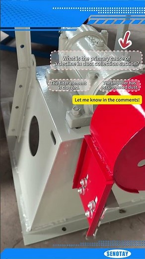 Why does my dust collection centrifugal blower lose suction over time?