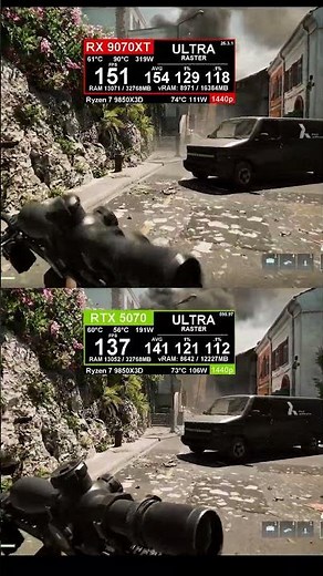 5070 vs 9070XT raster fps test in Battlefield 6 #fpstest #gaming #RTX #nvidia #amd #bf6 #battlefield