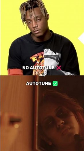 Juice WRLD – Lucid Dreams | Autotune vs No Autotune 🎤💔 #Shorts