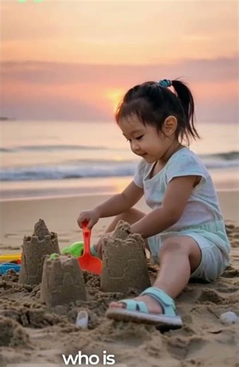 Toddler Builds EPIC Sandcastle at Sunset 🌅 | Winter Family Beach Vacation Joy! kids games activities