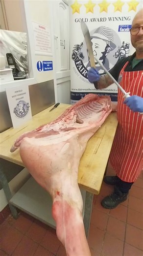 178K views · 1.3K reactions | Cutting a side of pork up into the primal cuts Leg, loin, belly and shoulder I wish it was always that fast 藍藍藍 #porkbelly #porkchops #porkleg #porkshoulder #butchershop | Fairweathers Butchers and Deli | Facebook