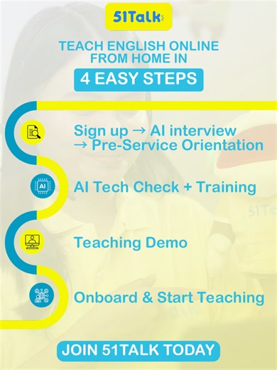 Your teaching journey starts here. AI-powered recruitment, clear steps, faster path to teaching. Click the link in our bio to get started! #Proudly51Talk #51TalkGlobal #51TalkAIRecruitment #51Talk #foryoupage #fyppppppppppppppppppppppp