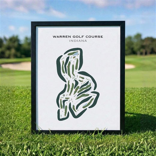 Warren Golf Course, Indiana | Golf Course Map, Golf Map, Golfer Gift for Him, Scorecard Layout, Golfer Boyfriend Gift,art Print Decor - Etsy