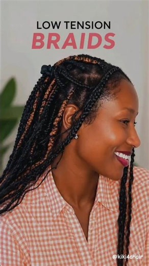 Self-Braiding My 4C Hair | Trust the Process 😂