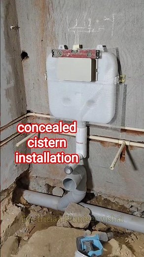 concealed cistern installation