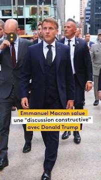 E. Macron salue une "discussion constructive"
