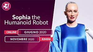 💥Sophia the Robot al WMF - Il più grande Festival sull’Innovazione Digitale!💥 In esclusiva al WMF Sophia the Robot, il robot umanoide più avanzato e più simile all'uomo mai realizzato al mondo. Preparati a conoscere Sophia: 🤖. ➡ all'Edizione di Giugno, 4 - 5 - 6 Giugno 2020 Online ➡ all’Edizione di Novembre, 19 - 20 - 21 Novembre 2020 dal vivo a Rimini Scopri di più: https://bit.ly/ScopridipiuWMF2020 #wmf2020 #WeMakeFuture 🇬🇧 💥Sophia the Robot at WMF - The Digital and Social Innovation Fes
