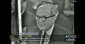 1966 Fulbright Vietnam Hearings, Dean Rusk