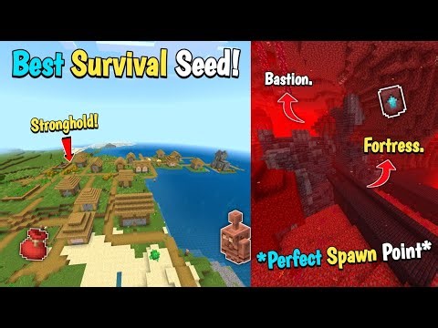 🔥 Best (God Seed) For Minecraft Bedrock And PE | Stronghold at Spawn | New 1.21.114 Seeds (2025)