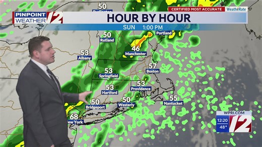 WPRI 12 weather forecast 4/3/26: Dry, mild through Saturday; showers Easter Sunday