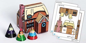 Hansel and Gretel Cottage Paper Model