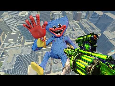 ESCAPING THE CITY FULL OF SCARY HUGGY WUGGY FROM POPPY PLAYTIME ROAMING EVERYWHERE! | Garry's Mod