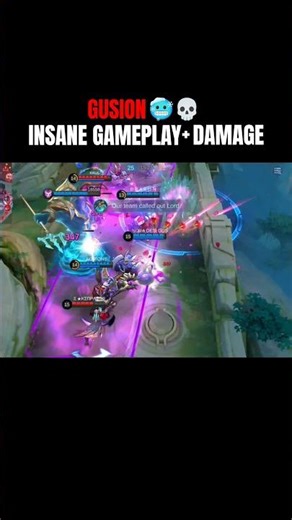 Gusion Insane gameplay🥶☠️ #mlbb #mobilelegends #mlbbfriendfest #gusiongameplay