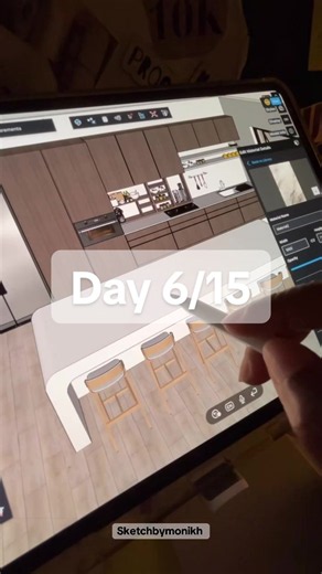 ✨Learn 3d modeling on your iPad from scratch ✨ #sketchup #interiordesigners #sketchup3d #archistudent #interiordesigner