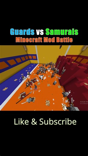 Guards vs Samurais ⚔️ Who Will Win? (Minecraft Mod Battle)