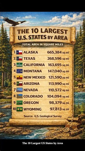 10 Largest US States by Area - Mind-Blowing Size Comparisons You Never Knew!