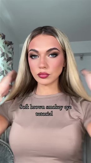 Easy soft brown smokey eye tutorial for you angels 😇 #makeup #beauty #eyeshadow