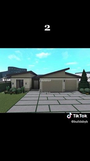 Modern One Story Bloxburg House Layout by Buildsbyb