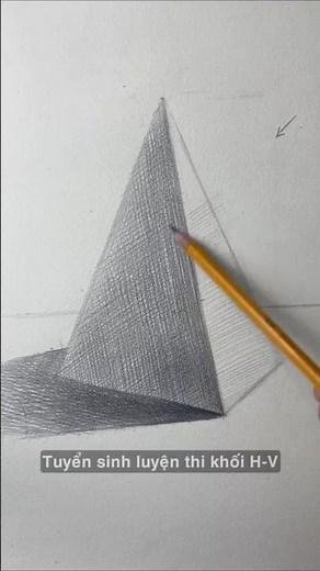How to Draw a Triangular Pyramid. #drawing #art #pencildrawing